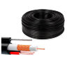 Кабель КВК KVK-CU-205R-90 с тросом RG-59 + 2 x 0.5 мм. 90м.