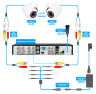 Комплект видеонаблюдения AHD 2Мп KIT-C207HD 7 камер для улицы