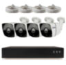 Комплект видеонаблюдения IP 2Мп KIT-C204IP 4 цифровые камеры для улицы, с датчиком движения