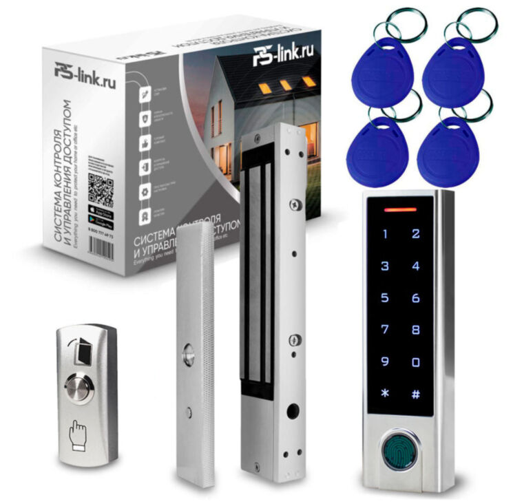 Система СКУД KIT-HF3WF-280LED / сканер отпечатков / магнитный замок 280кг / RFID, WIFI