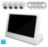 Комплект видеонаблюдения IP 2Мп KIT-A204IP-POE-LCD с POE питанием и монитором 10", 4 внутренние камеры с ночной съёмкой