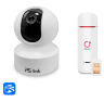 Комплект видеонаблюдения 4G 2Мп KIT-G50C-1-4G для помещения, микрофон, динамик, ИК-подсветка, слот microSD до 128Гб