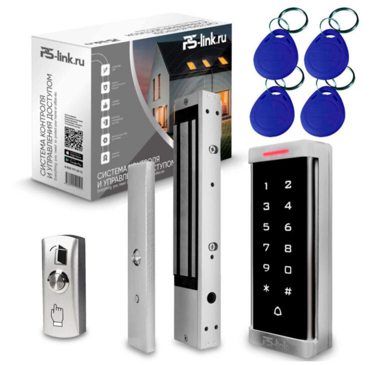 Система СКУД KIT-T6MF-350 / эл. магнитный замок 350кг / кодовая панель / RFID Mifare