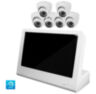 Комплект видеонаблюдения IP 2Мп KIT-A206IP-POE-LCD с POE питанием и монитором 10", 6 внутренних камер с ночной съёмкой