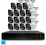 Комплект видеонаблюдения AHD 2Мп KIT-C215HD 15 камер для улицы, ночная съемка, датчик движения