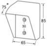 Козырек для звонка зеленый 85x65x75 мм