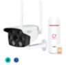 Комплект видеонаблюдения 4G 5Мп KIT-XMS501-4G камера для улицы, микрофон, динамик, LED-подсветка, слот microSD