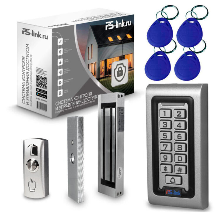 Система СКУД KIT-S601EM-WP-W-180 / магнитный замок 180 кг / кодовая панель / RFID / WIFI