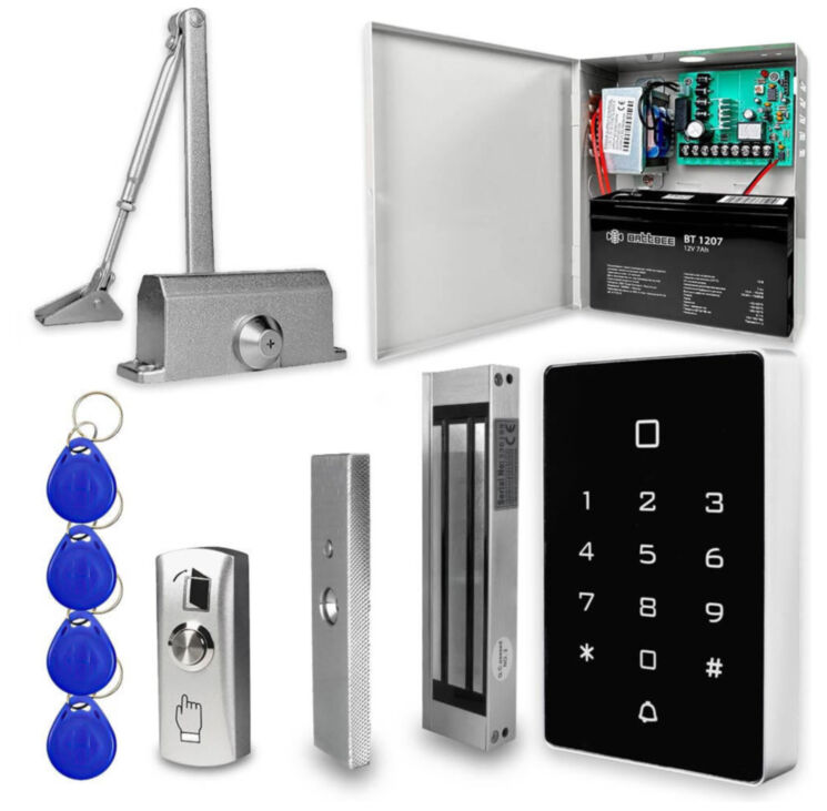 Система СКУД Ps-Link KIT-T12MF-180UPS с блоком резервного питания и сенсорной панелью