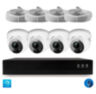 Комплект видеонаблюдения IP 5Мп KIT-A504IPM-POE 4 камеры с микрофоном для помещения, питание PoE, ночная съёмка