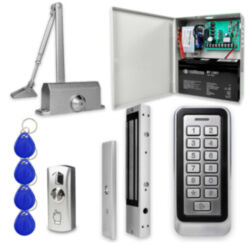 Система СКУД  KIT-208C-350UPS с блоком резервного питания и доводчиком