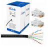 Кабель витая пара UTP4 cat.6 CU 10 метров UTP-CAT6-CU10-OUT уличный
