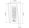 Козырёк для панели доступа PS-S601EM-WP белый, PETG пластик, защита от дождя и пыли