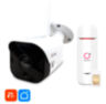 Комплект видеонаблюдения 4G 2Мп KIT-TB201-4G одна камера для улицы, микрофон, динамик, LED-подсветка, слот microSD