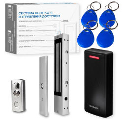Комплект СКУД Undino KIT-CR101EM-280 эл. магнитный замок 280кг, RFID, память 2000