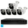 Комплект видеонаблюдения AHD 8Мп KIT-C805HD 5 камер для улицы, ночная съемка, датчик движения