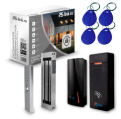 Система СКУД  KIT-M010EM-WP-P-180 / эл. магнитный замок 180кг / 2 считывателя RFID
