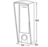 Козырёк для панели доступа PS-HF3-WF коричневый PETG