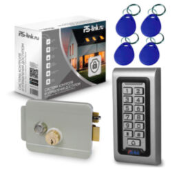 Система СКУД  KIT-S601EM-WP-W-G / эл. механический замок / кодовая панель / RFID / WIFI