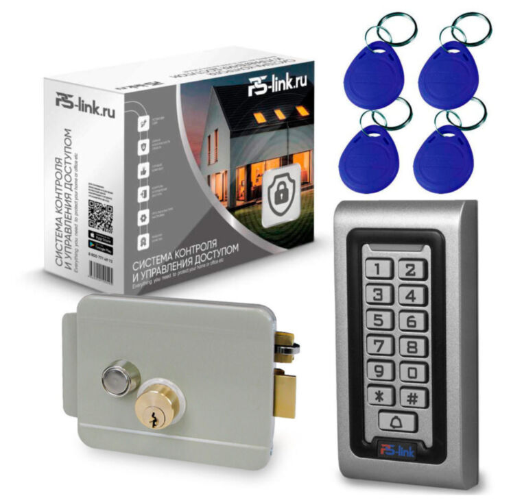Система СКУД KIT-S601EM-WP-W-G / эл. механический замок / кодовая панель / RFID / WIFI