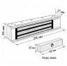 Комплект СКУД Undino KIT-ACP102MF-350 эл. магнитный замок 350кг, RFID