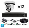 Комплект видеонаблюдения AHD 2Мп KIT-A212HDC 12 камер для помещения с LED-подсветкой, без микрофона