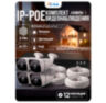 Комплект видеонаблюдения IP 2Мп KIT-C204IP-POE 4 камеры с ночной съемкой для улицы, с датчиком движения, питание PoE