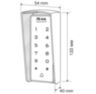 Козырёк для панели доступа PS-T1202EM-WP-W PETG зеленый
