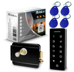 Система СКУД  KIT-T1202EM-WP-W-B эл. механический замок, кодовая панель, RFID 125кГц, WIFI