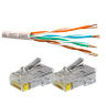 Кабель UTP4 cat.5E CCA 90 метров UTP-CCA90 с коннекторами RJ-45