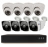 Комплект видеонаблюдения IP 2Мп KIT-B208IP 4 камеры для помещения, 4 камеры для улицы, ночная съёмка
