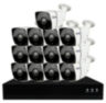 Комплект видеонаблюдения IP 8Мп KIT-C813IP-POE 13 камер с ночной съемкой для улицы, с датчиком движения, питание PoE