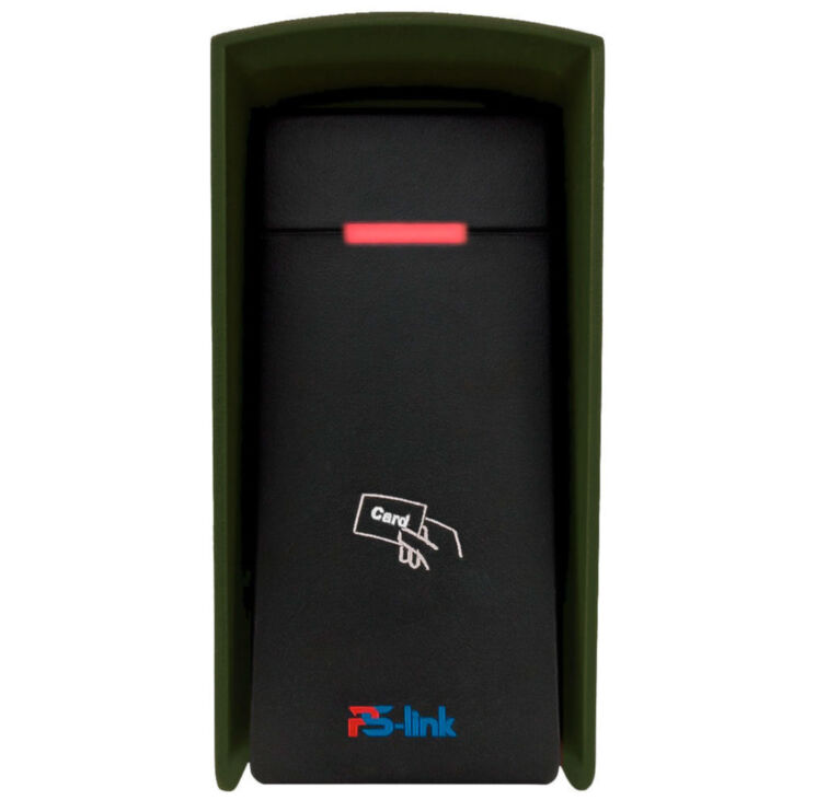Козырёк для считывателя PS-M010EM-WP зеленый, уличный, PETG пластик, защита от дождя и пыли