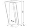 Козырёк для считывателя PS-P001EM/MF черный, уличный, PETG пластик, защита от дождя и пыли